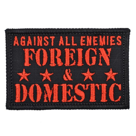 Tactical Gear Junkie Against All Enemies 2x3 Patch in Black