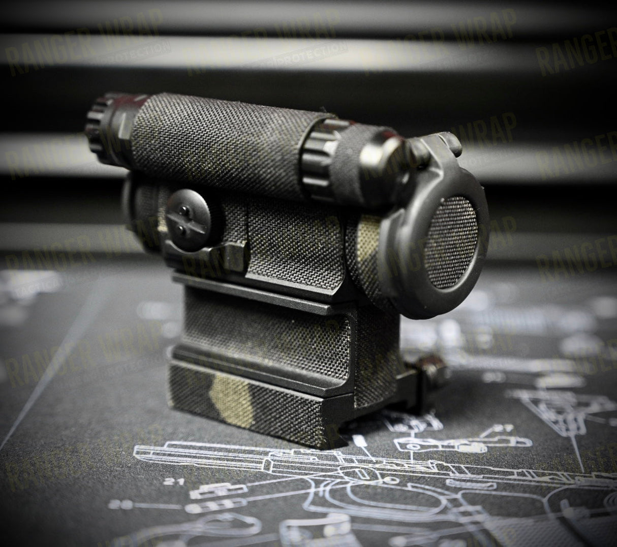 Aimpoint CompM5 - Optic Wrap in Cordura Fabric in Ranger Green, alternate view 7