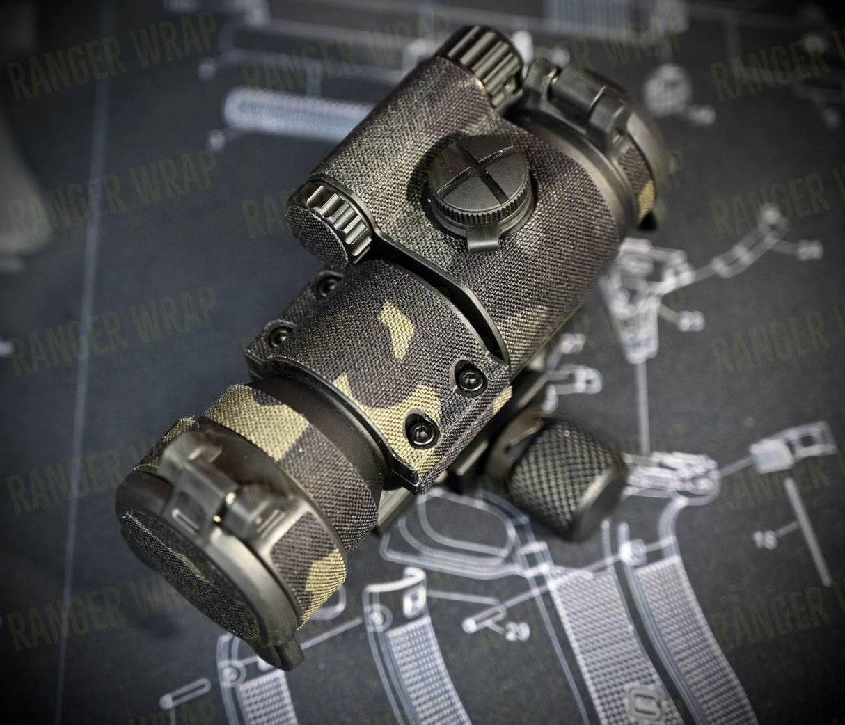 Aimpoint PRO - Optic Wrap in Cordura Fabric in Arid Multicam, alternate view 3