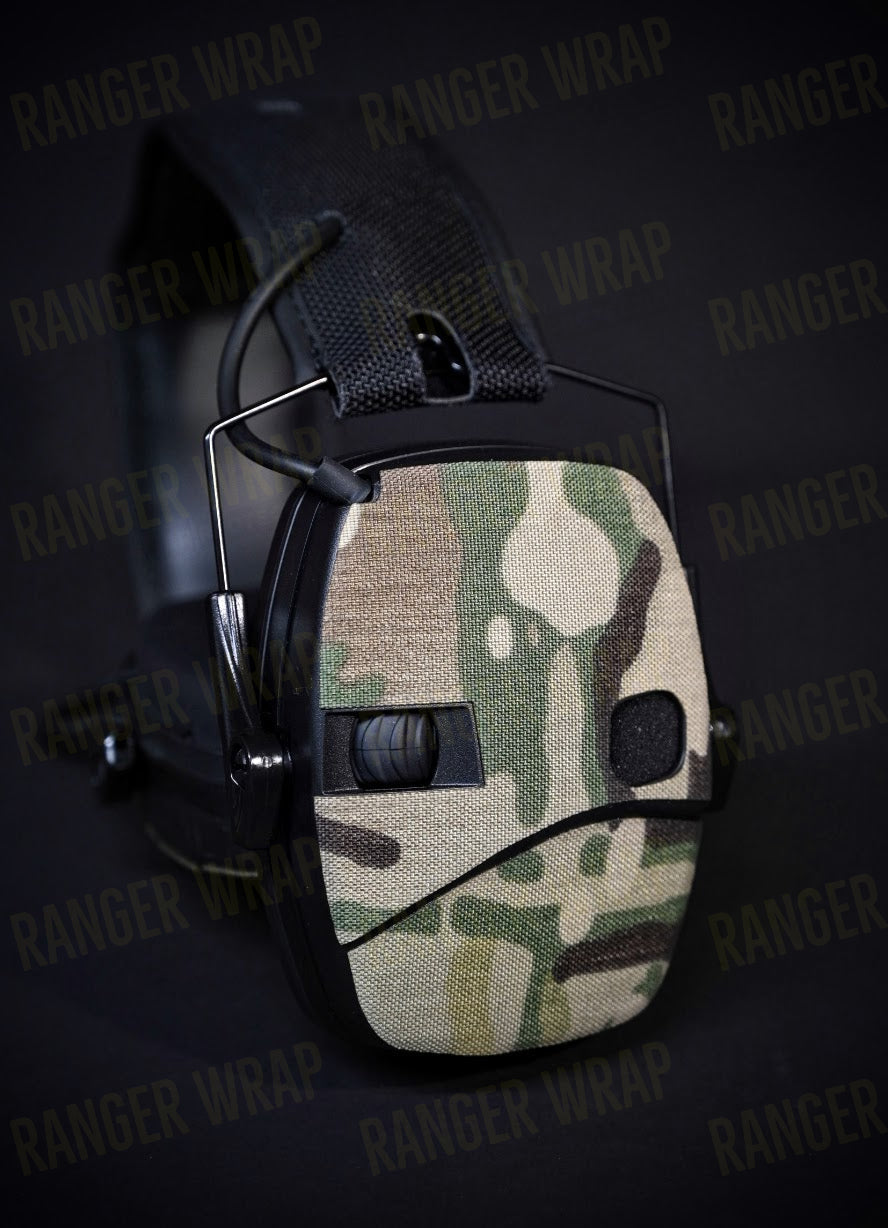 AKT1 Sport Cadre - Ear Pro Wrap in Cordura Fabric in Black Multicam, alternate view 2