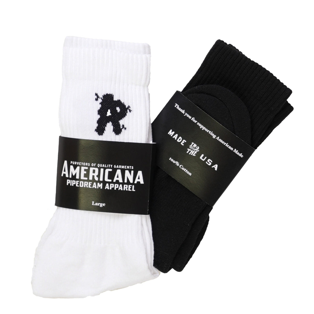 AP Cotton Crew Sock in Black