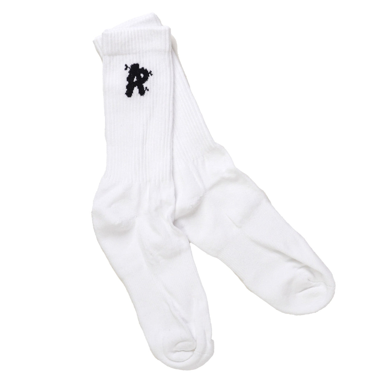 AP Cotton Crew Sock in Black, alternate view 2