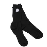 AP Cotton Crew Sock in Black, alternate view 3