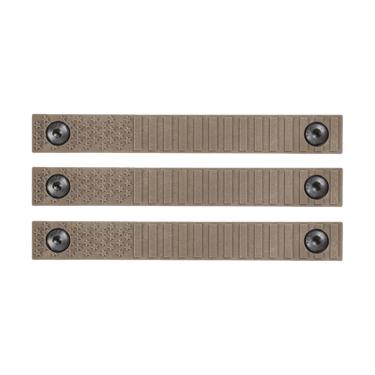 AT3 M-LOK Rail Covers - Retro & Old Glory Designs in Flat Dark Earth, alternate view 15