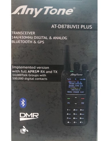 Anytone AT-D878UVII PLUS DMR Digital and Analog with Encryption capabilities. - HR Tactical Innovations