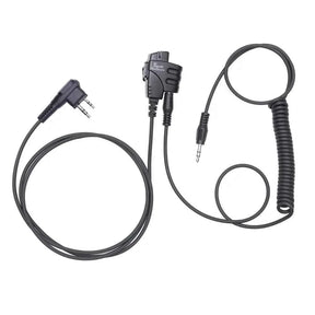 SMC cable (Shoot, Move, Communicate) Baofeng, Yaesu radios to Auxiliary Port for Electronic Earmuffs – Kenwood K1 for Baofeng UV5R UV82