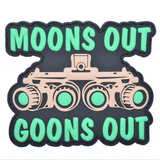 Moons Out Goons Out - Glow in the Dark - PVC Patch, alternate view 4