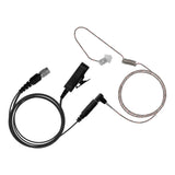 Braided Fiber Tactical Mic & Invisible Series Tubeless Earpiece Complete Kit w/ Quick Disconnect (Hirose) - All Kenwood 2 Pin TK & NEXEDGE (NX), Baofeng, BTECH, Rugged Radios, Diga-Talk, TYT, AnyTone, Alinco, Relm/BK Radio, Quansheng, Wouxon, Retevis