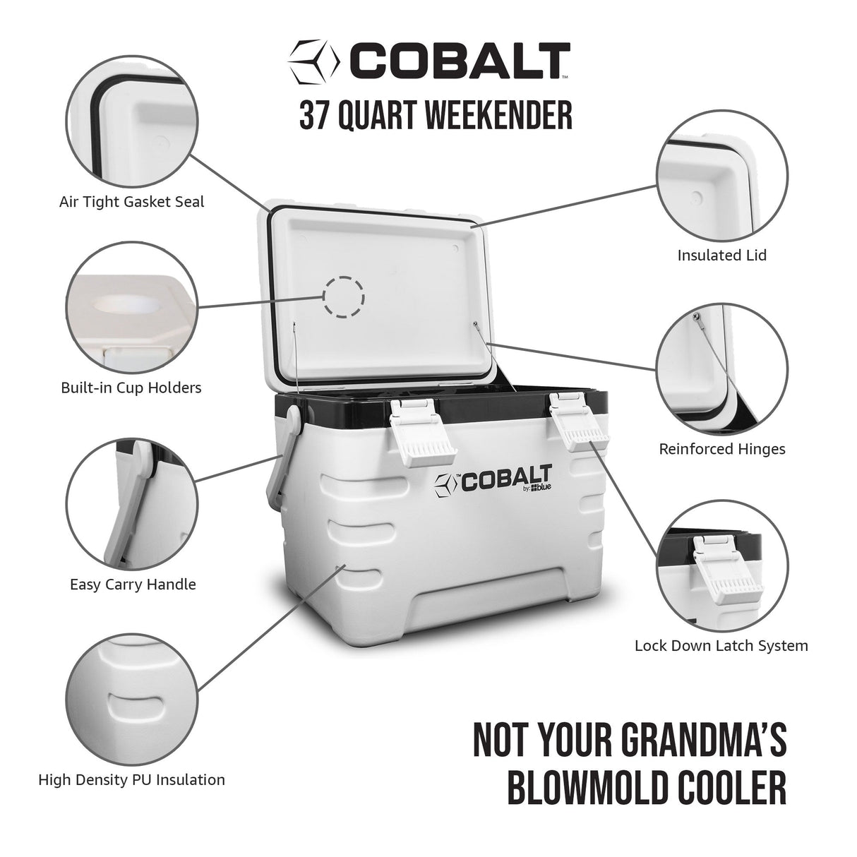 Cooler Weekender Cobalt de 37 Quartos