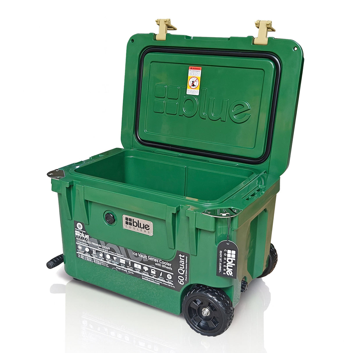 Cooler Roto-Moldado Ice Vault de 60 Quartos com Rodas