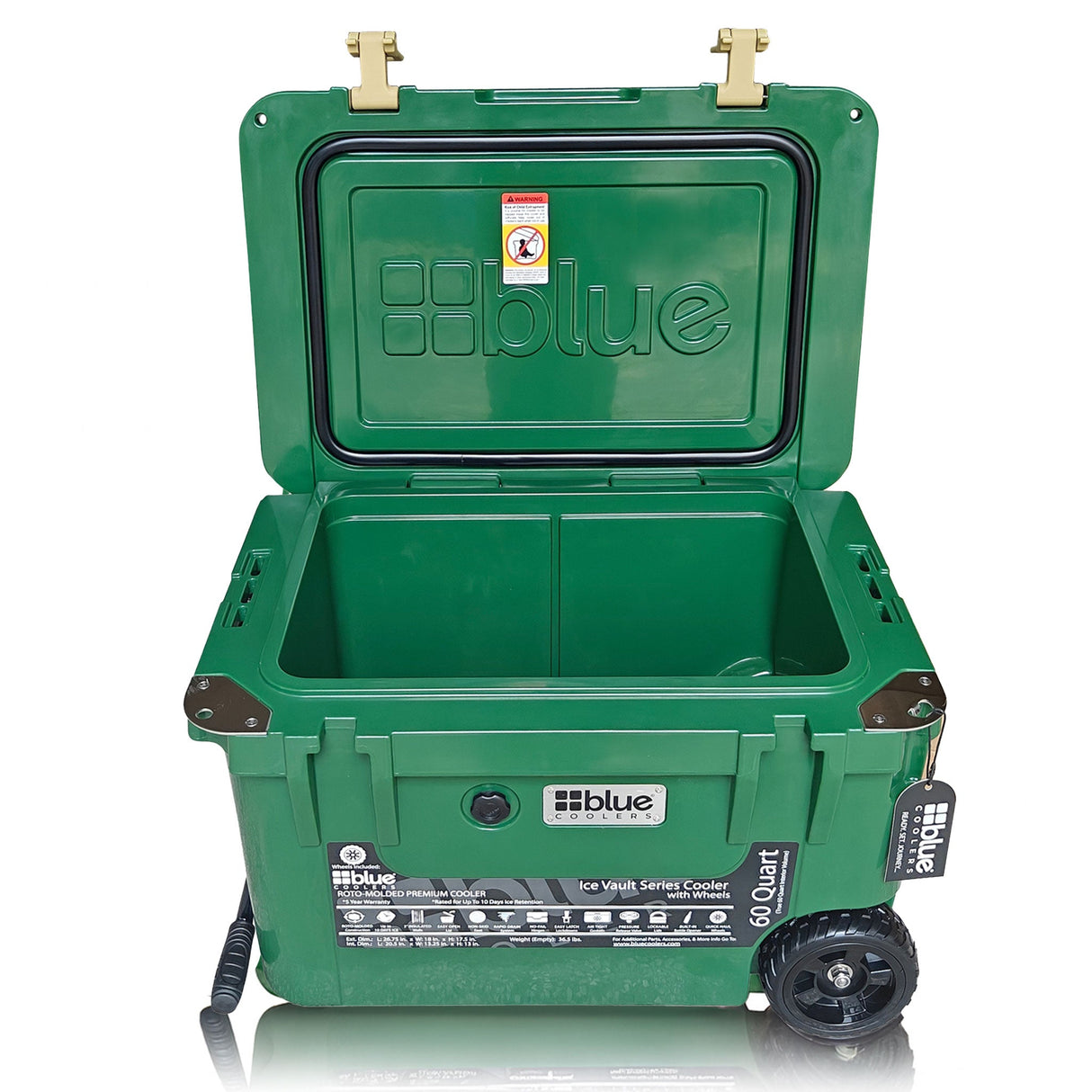 Cooler Roto-Moldado Ice Vault de 60 Quartos com Rodas