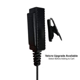 Tactical Braided Fiber Mic & Tube Earpiece Kit w/ Quick Disconnect (Hirose) Connector - Kenwood TK & NEXEDGE (NX) 2-Pin, Baofeng, BTECH, Rugged Radios, Diga-Talk, TYT, AnyTone, Alinco, Relm/BK Radio, Quansheng, Wouxon, Retevis