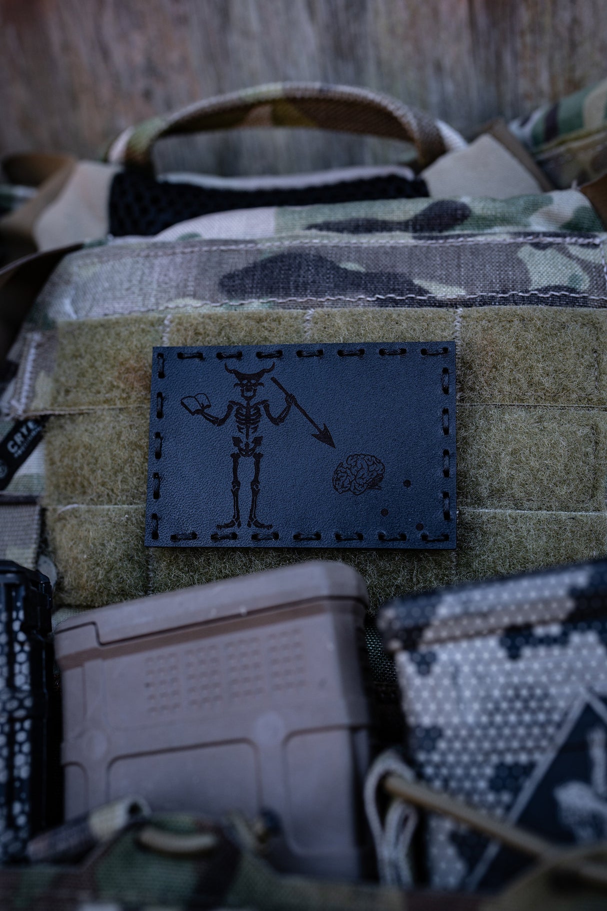 Brain Dead Leather Patch - HR Tactical Innovations