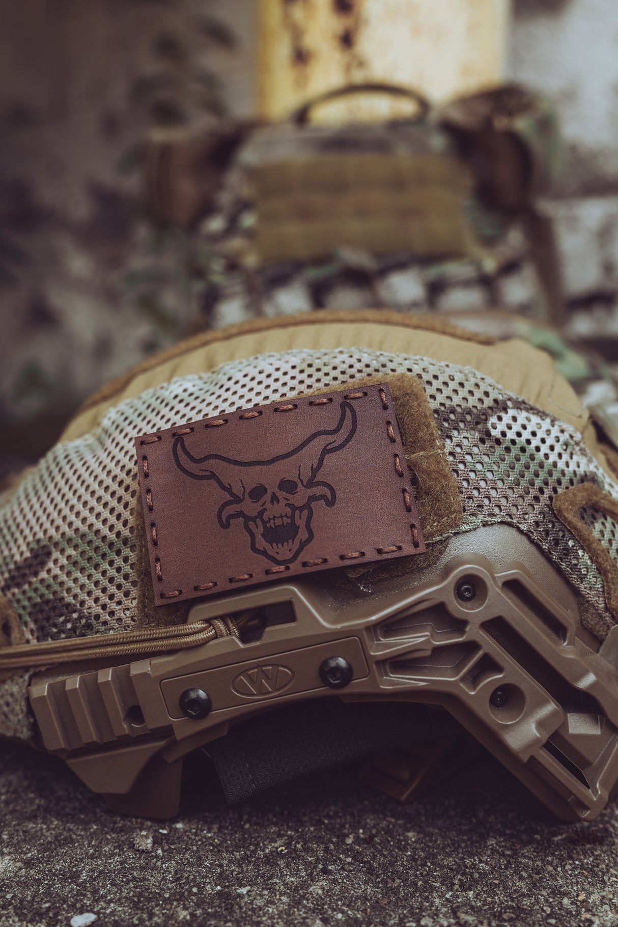 OG Demon Head Leather Patch - HR Tactical Innovations