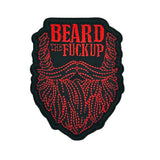 Beard the Fuck Up - 3" Laser Cut Patch in Black, alternate view 4