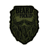 Beard the Fuck Up - 3" Laser Cut Patch in Multicam, alternate view 2