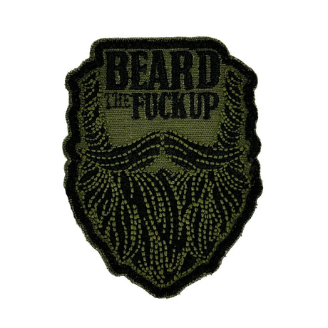 Beard the Fuck Up - 3" Laser Cut Patch in Multicam, alternate view 2