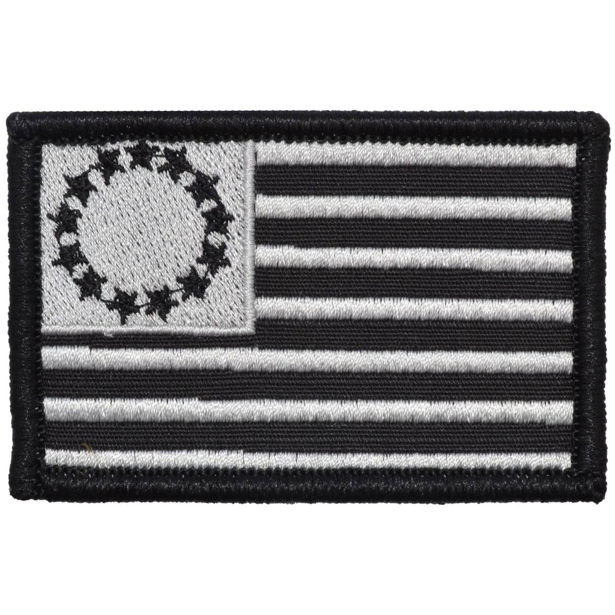 Betsy Ross Flag - 2x3 Patch in Black, alternate view 2