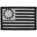Betsy Ross Flag - 2x3 Patch in Black, alternate view 2