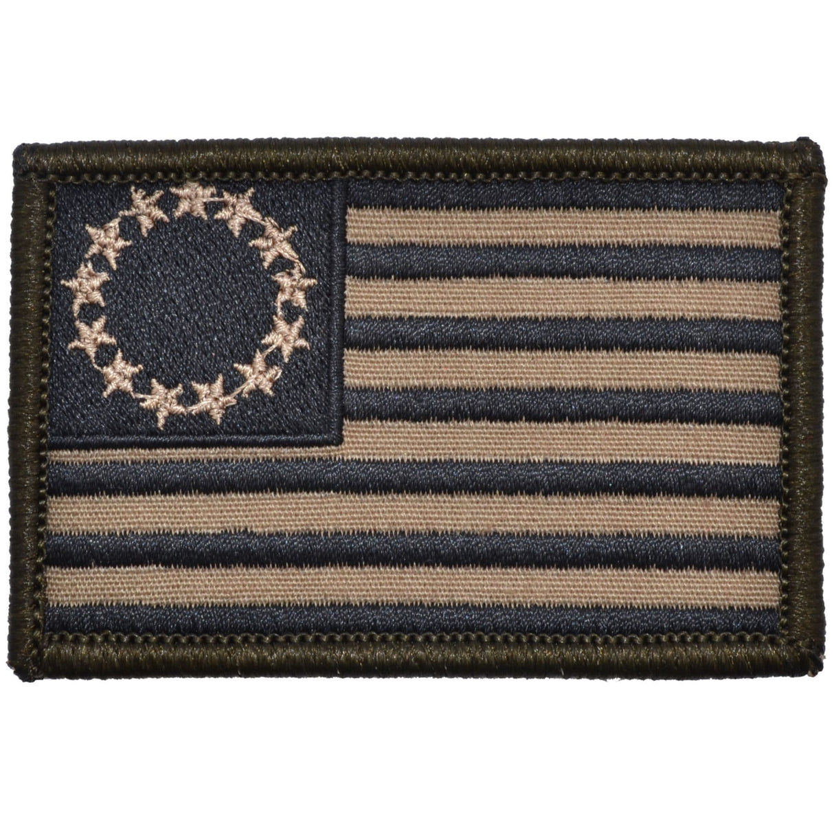 Betsy Ross Flag - 2x3 Patch in Coyote Brown w/ Black, alternate view 5