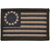 Betsy Ross Flag - 2x3 Patch in Coyote Brown w/ Black, alternate view 5