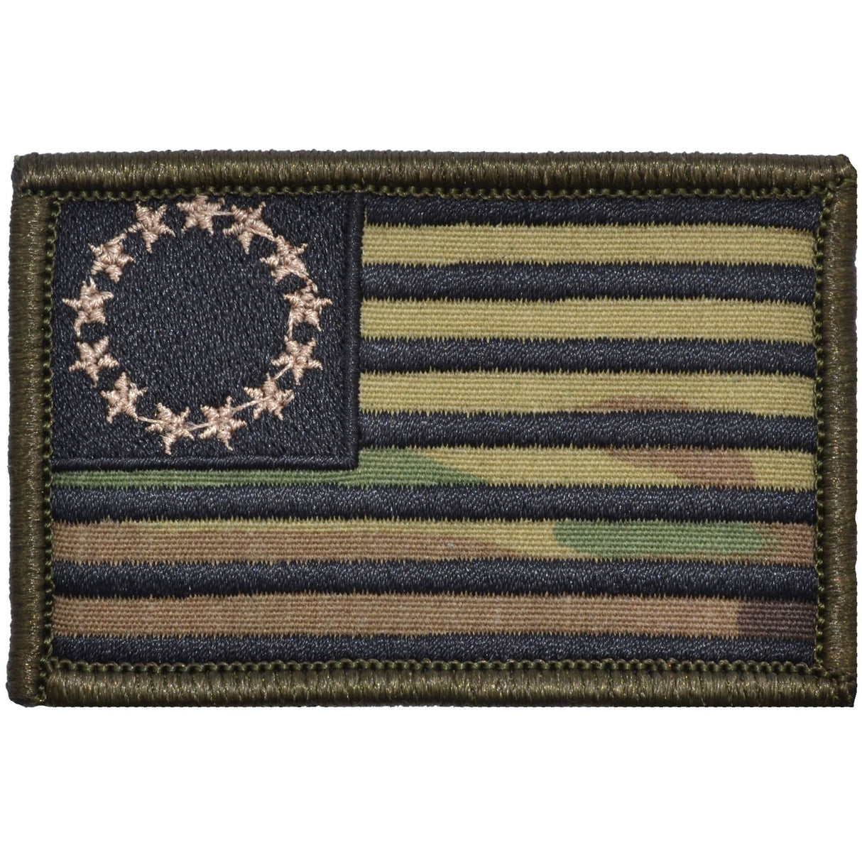 Betsy Ross Flag - 2x3 Patch in Olive Drab, alternate view 6