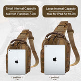 Military Tactical Sling Bag - Anti-Cut Waterproof for Outdoor Adventures in Black, alternate view 4