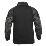 Army Tactical Desert Combat Shirt with Elbow Pad Inserts in Dark Camo, alternate view 4