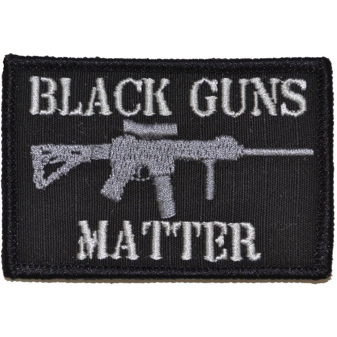 Tactical Gear Junkie Black Guns Matter 2x3 Patch, alternate view 2