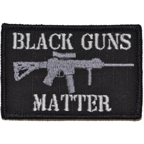Tactical Gear Junkie Black Guns Matter 2x3 Patch, alternate view 2