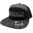 HR Tactical Black Topographic 6-Panel Snapback Hat