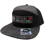 HR Tactical Black Topographic 6-Panel Snapback Hat