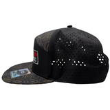 HR Tactical Black Topographic 6-Panel Snapback Hat, alternate view 4