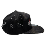 HR Tactical Black Topographic 6-Panel Snapback Hat, alternate view 5