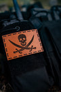 Calico Jack Flag Leather Patch – 5x3" — alternate view 3