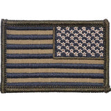 US Flag - 2x3 Patch - Coyote Brown w/ Black, Right Face (Reverse), alternate view 2