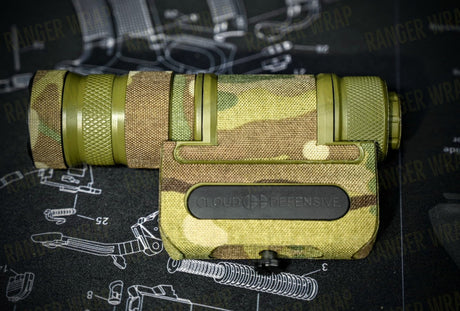 Cloud Defensive OWL - Weapon Light Wrap in Cordura Fabric in Desert Night Camo (DNC), alternate view 2