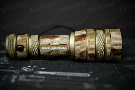 Cloud Defensive REIN 1.0 Micro - Weapon Light Wrap in Cordura Fabric in Black Multicam, alternate view 2
