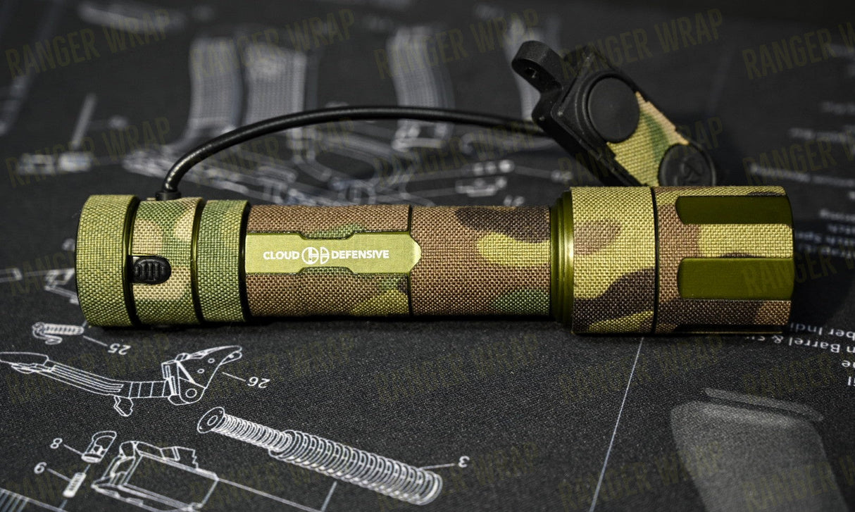 Cloud Defensive REIN 2.0 Full Size - Weapon Light Wrap in Cordura Fabric in Black Multicam, alternate view 3