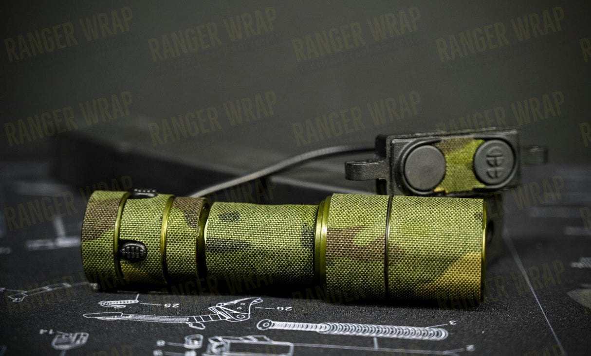 Cloud Defensive REIN 2.0 Micro - Weapon Light Wrap in Cordura Fabric in Arid Multicam, alternate view 5