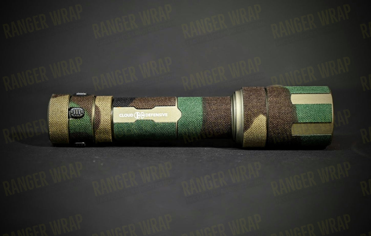 Cloud Defensive REIN 3.0 Full Size & Micro - Weapon Light Wrap in Cordura Fabric in Arid Multicam, alternate view 3