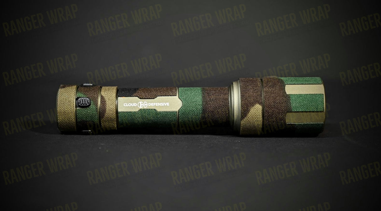 Cloud Defensive REIN 3.0 Full Size & Micro - Weapon Light Wrap in Cordura Fabric in Woodland Camo (M81), alternate view 5
