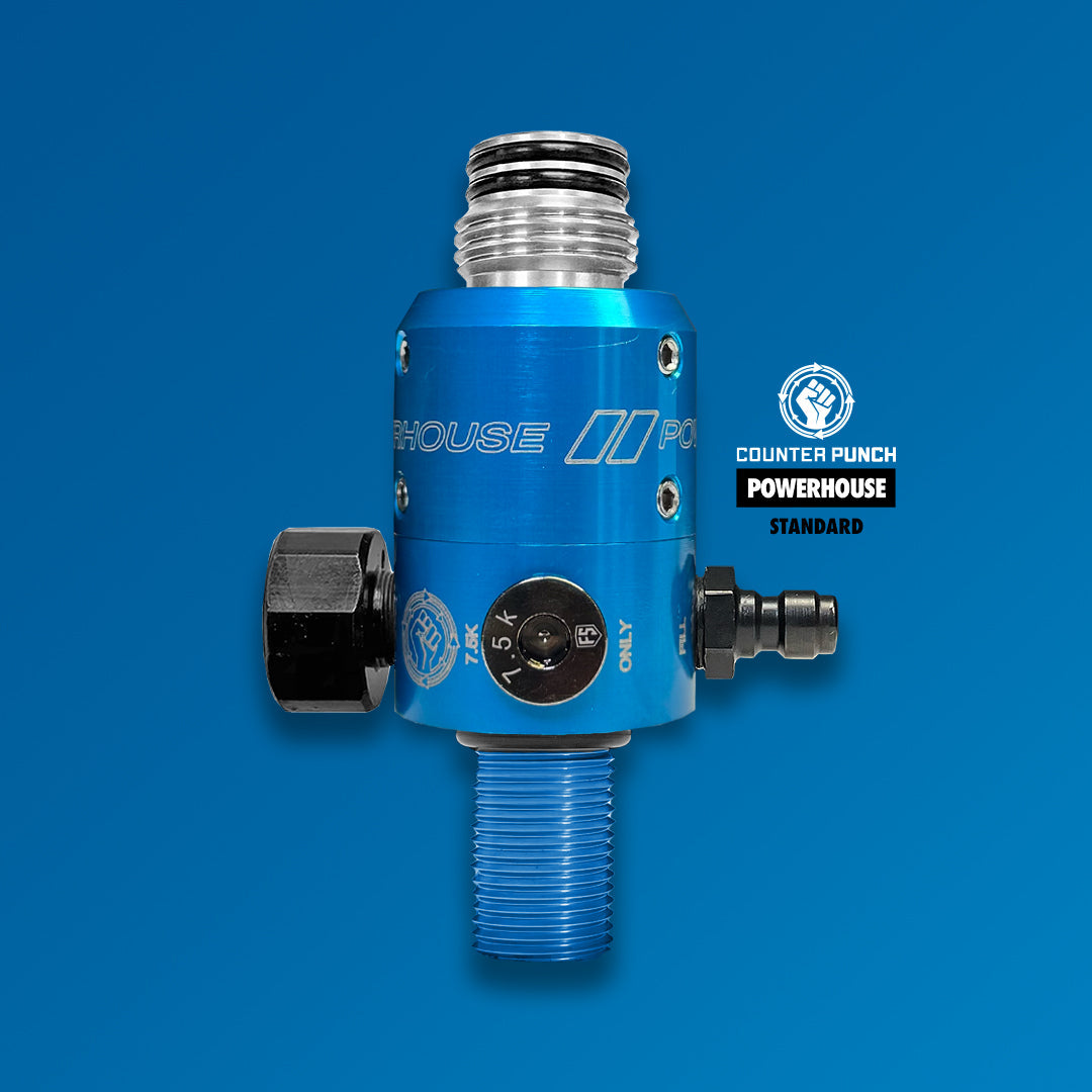 Powerhouse Counterpunch HPA Tank Regulator in Blue, alternate view 7