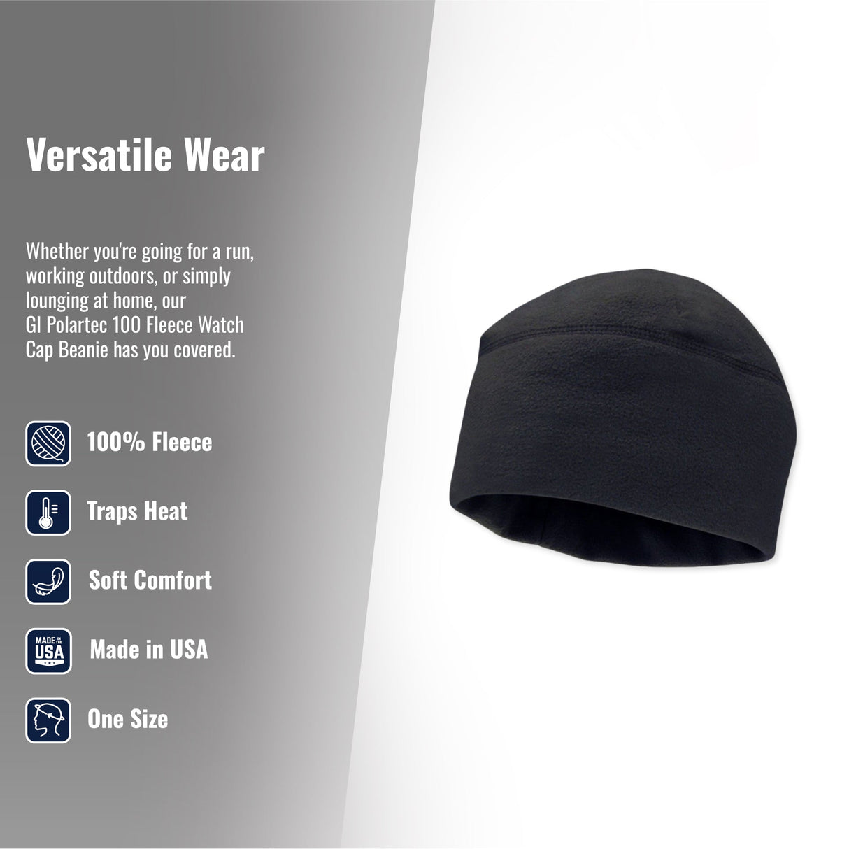 Gorro de forro polar Polartec® 100 especificación militar