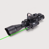 Pinty Nova 3-in-1 4-12x50 SFP Zielfernrohr-Kombination, grüner Laser