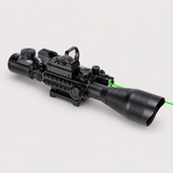 Pinty Nova 3-in-1 4-12x50 SFP Zielfernrohr-Kombination, grüner Laser