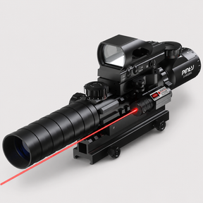 Pinty Nova 3-in-1 3-9x32 SFP Zielfernrohr-Kombination, roter Laser