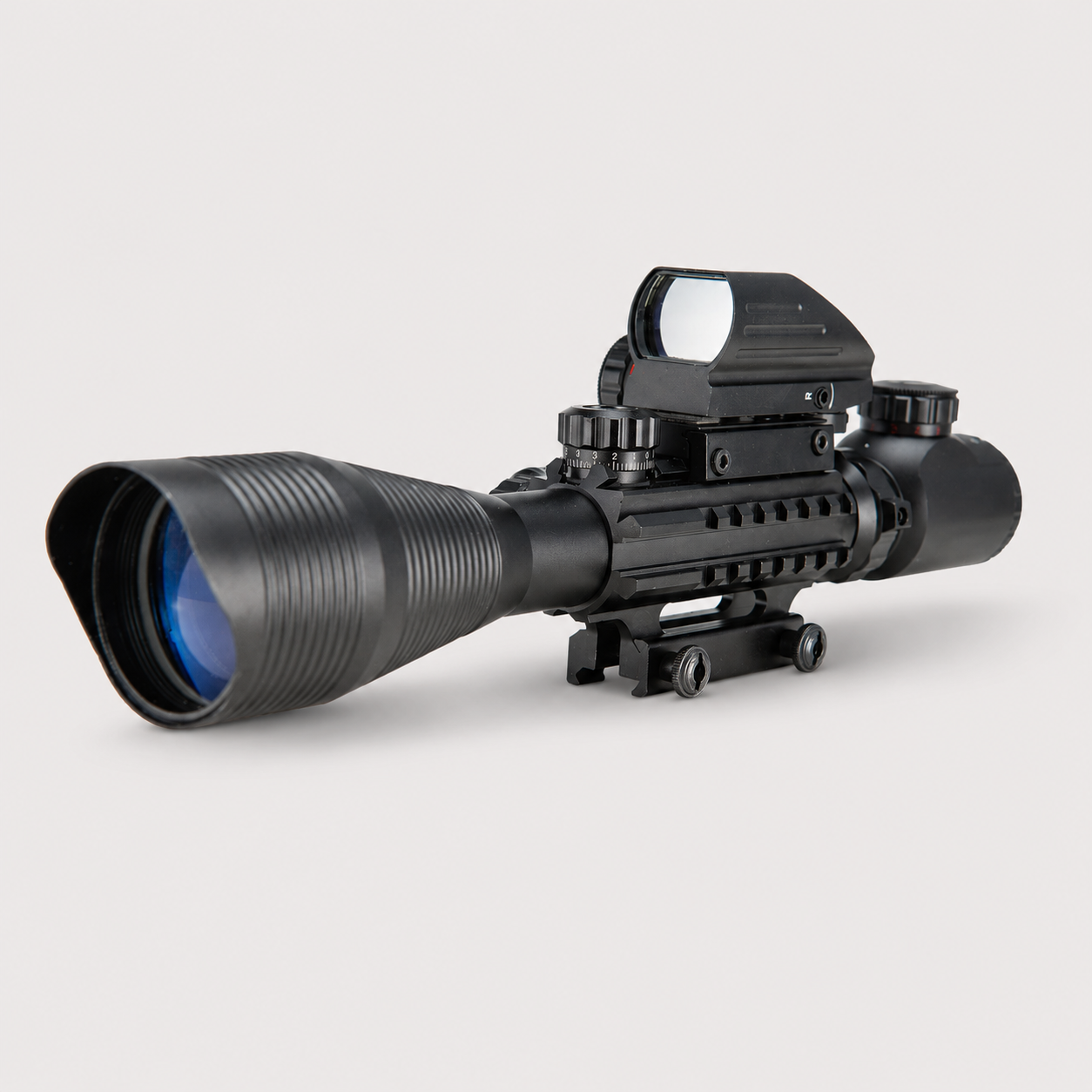 Pinty Nova 3-in-1 4-12x50 SFP Rifle Scope Combo