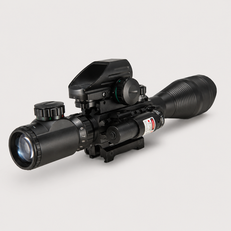 Pinty Nova 3-in-1 4-12x50 SFP Rifle Scope Combo