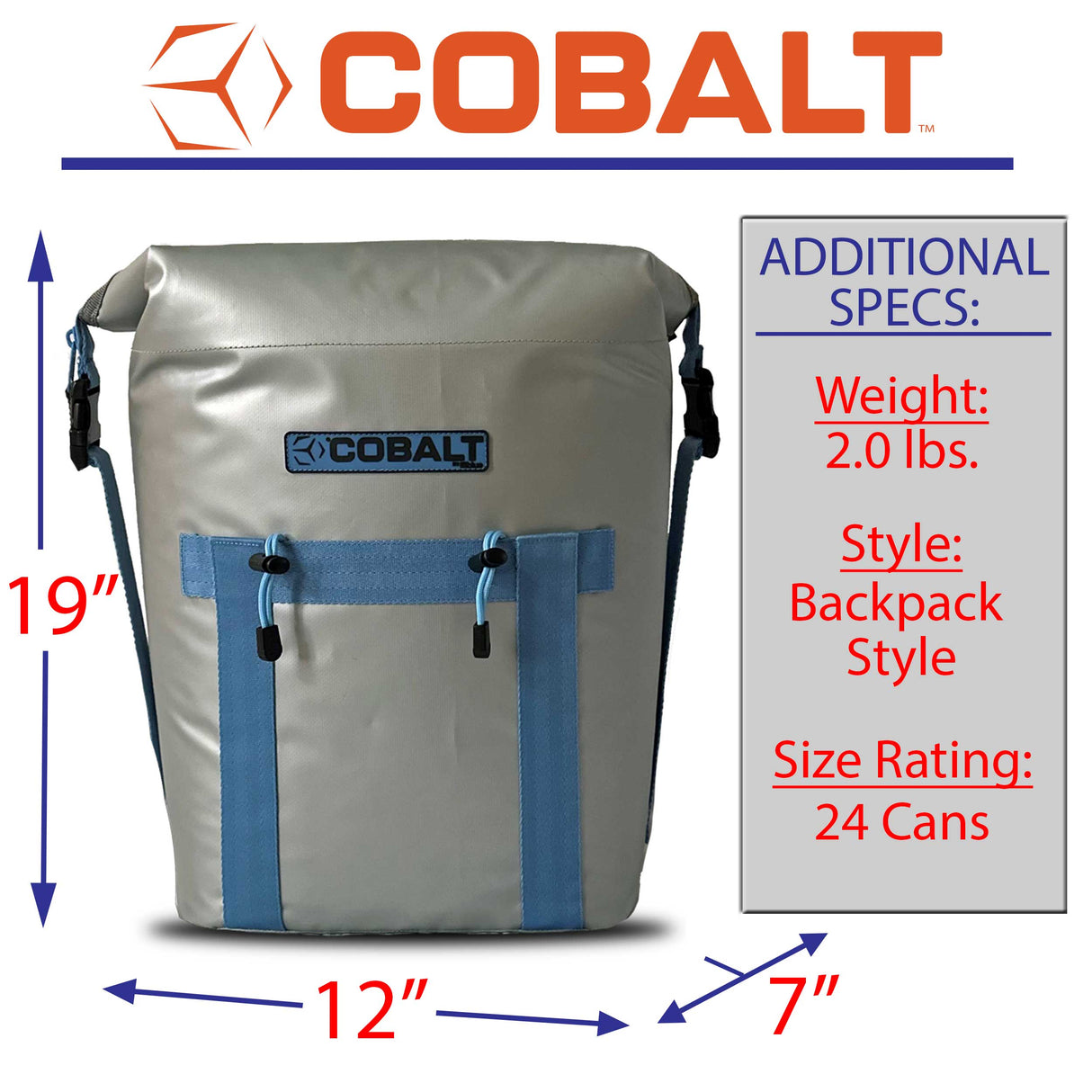 Mochila Cooler de Lado Mole Cobalt